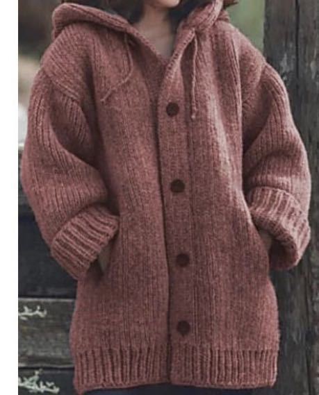 Cardigan capuchon longueur midi nouveau