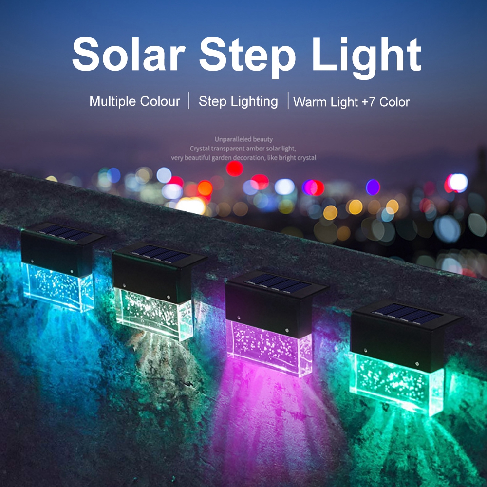 Lumière LED solaire RGB marche clôture étanche