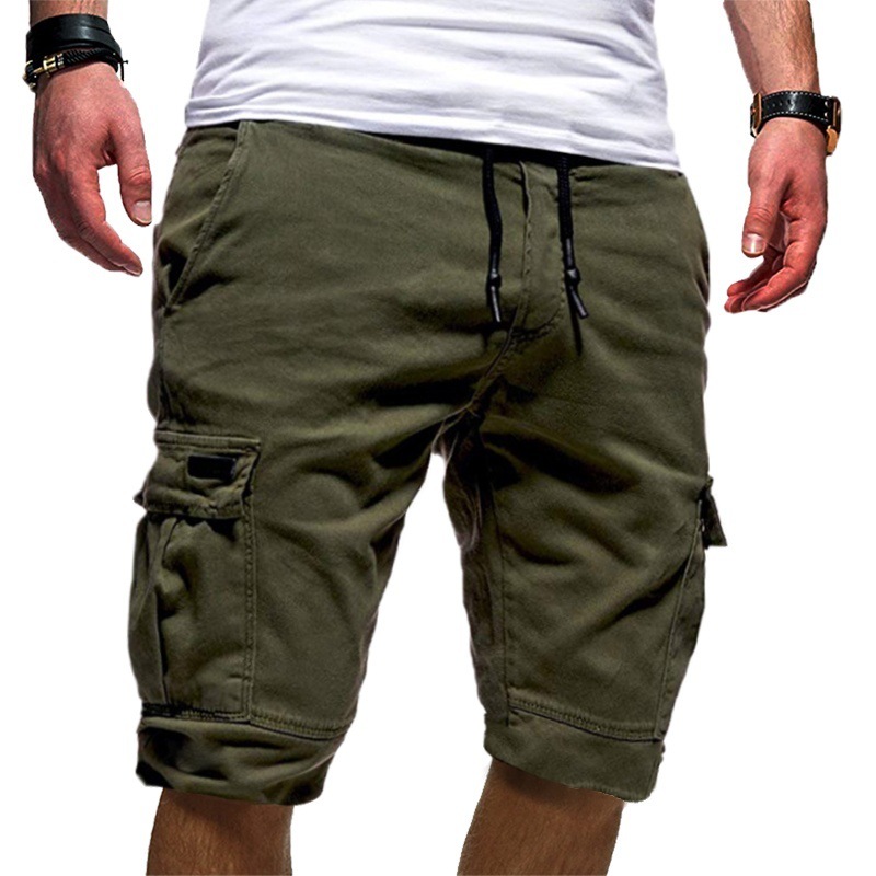 Short sport couleur unie homme cinq points