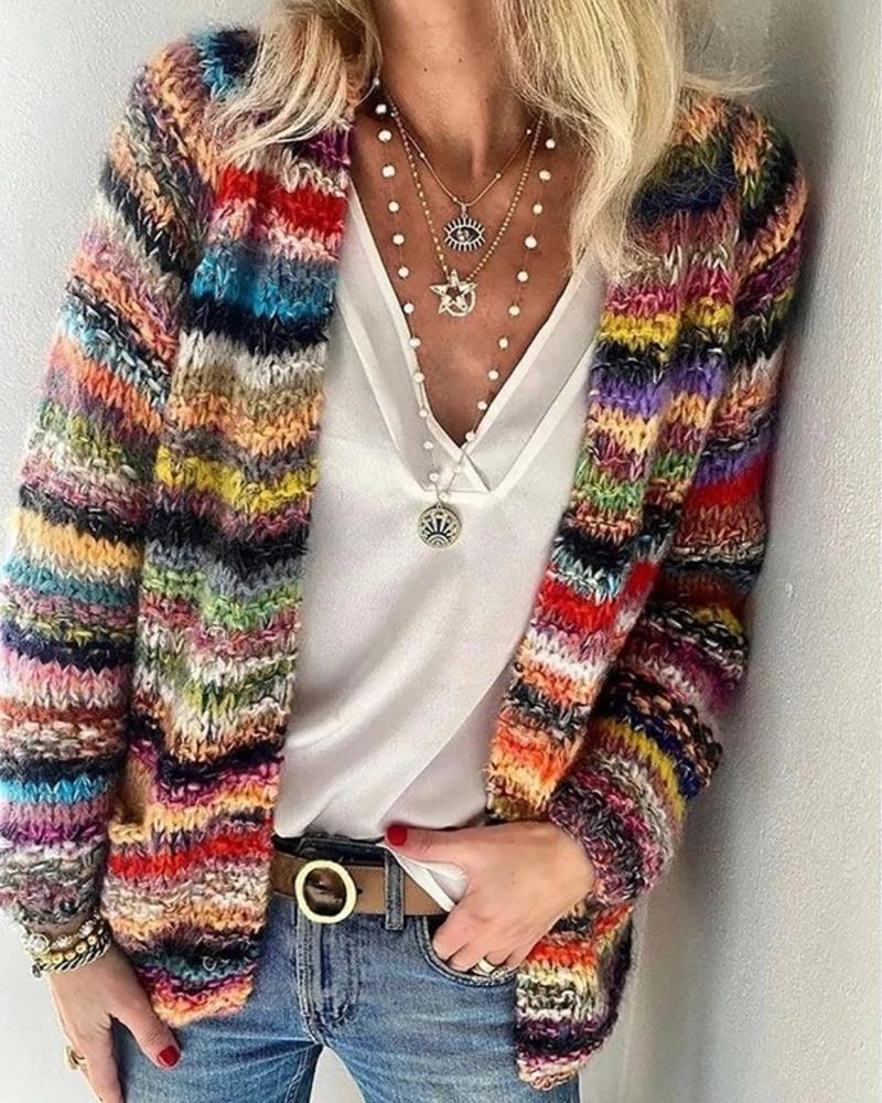Cardigan effet pull faux tricot