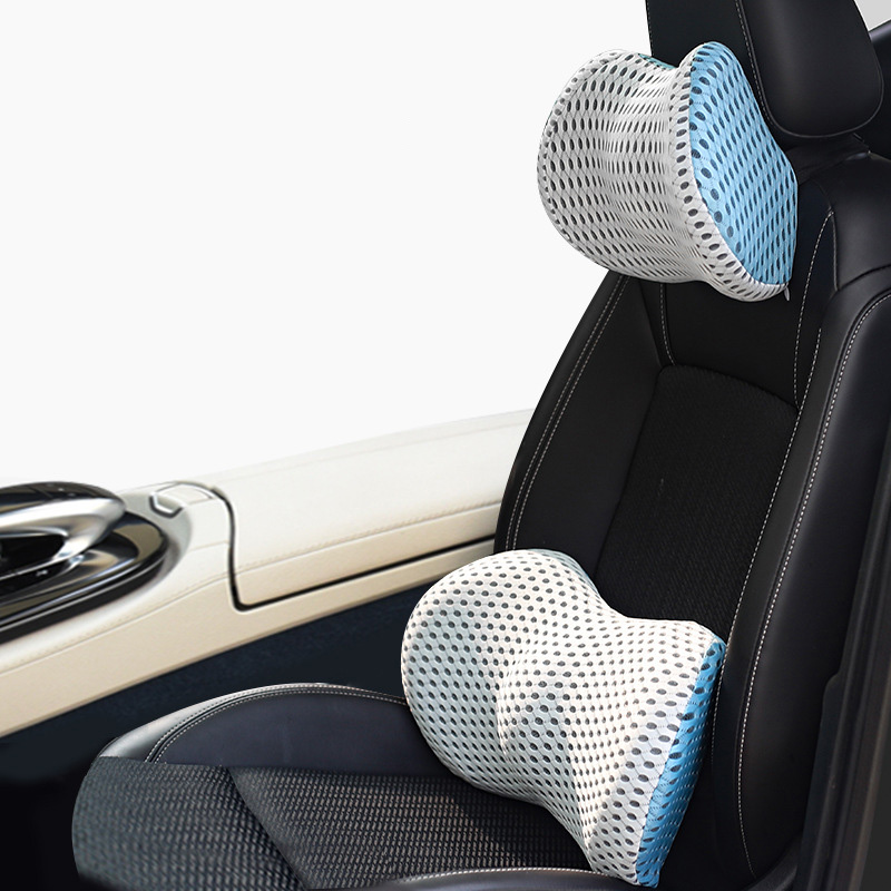 Appuie-tête mousse mémoire support lombaire auto