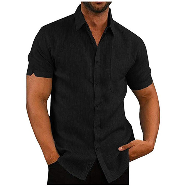 Chemise manches courtes été casual homme