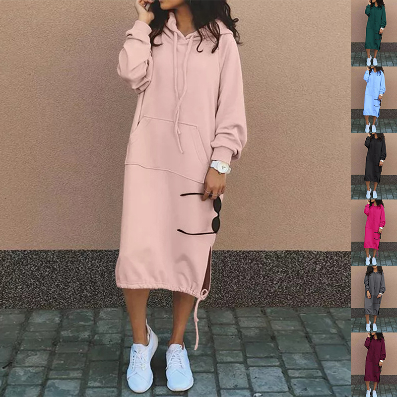 Sweatshirt à capuche avec poches pour femmes
