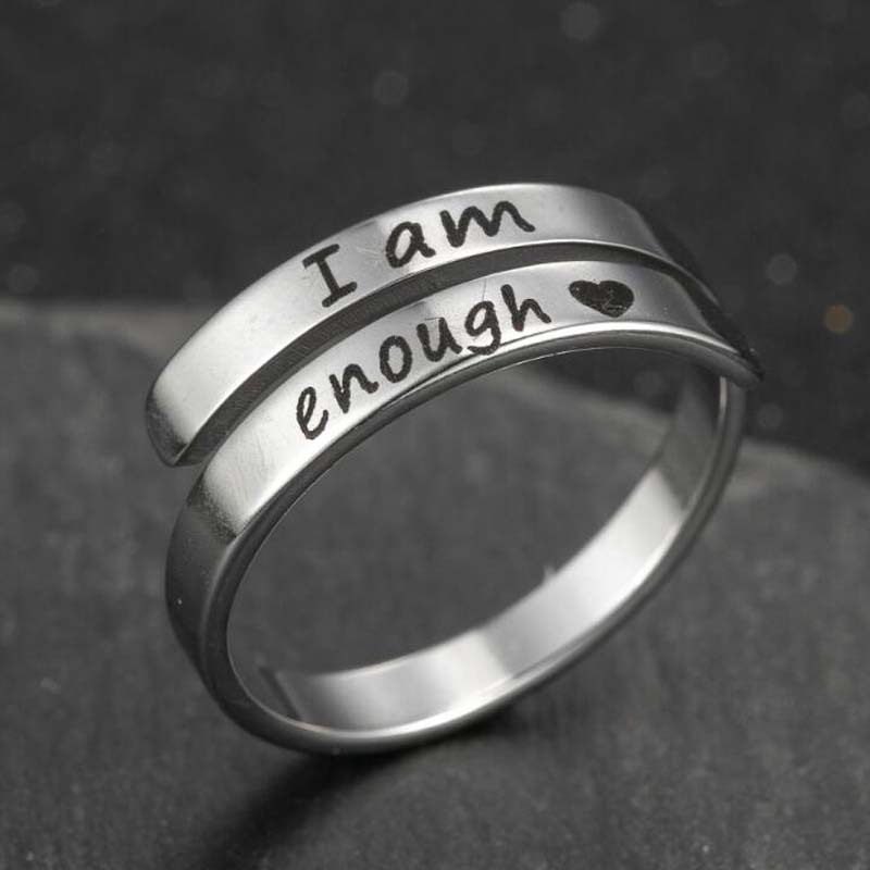 Bague acier inoxydable double rétro anglais