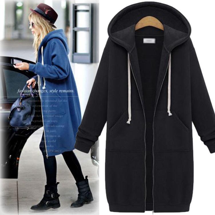 Veste chandail hiver femme col capuche manches longues