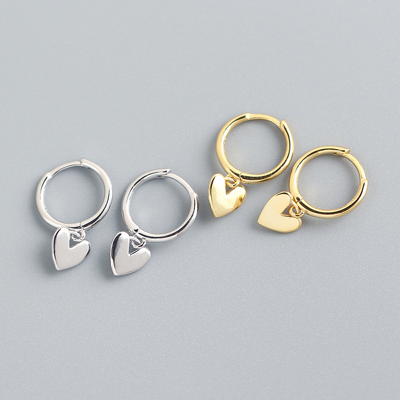Boucles d'oreilles cœur amour tempérament premium bijoux