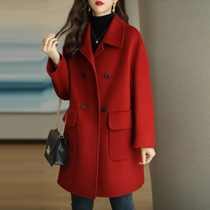 Manteau laine coupe ajustée longueur mi-longue fashion