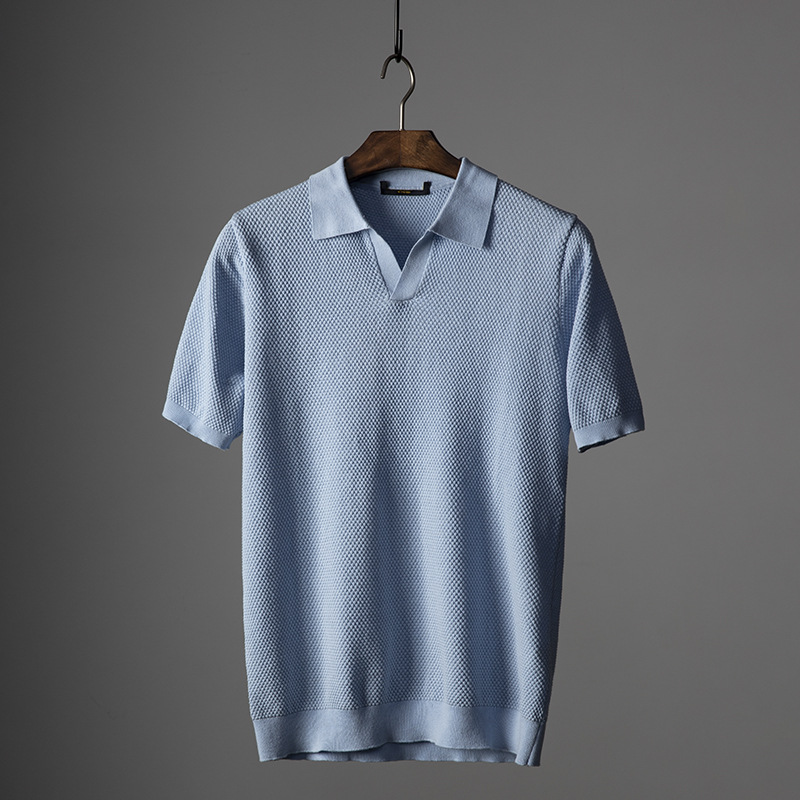 Chandail manches courtes col V homme