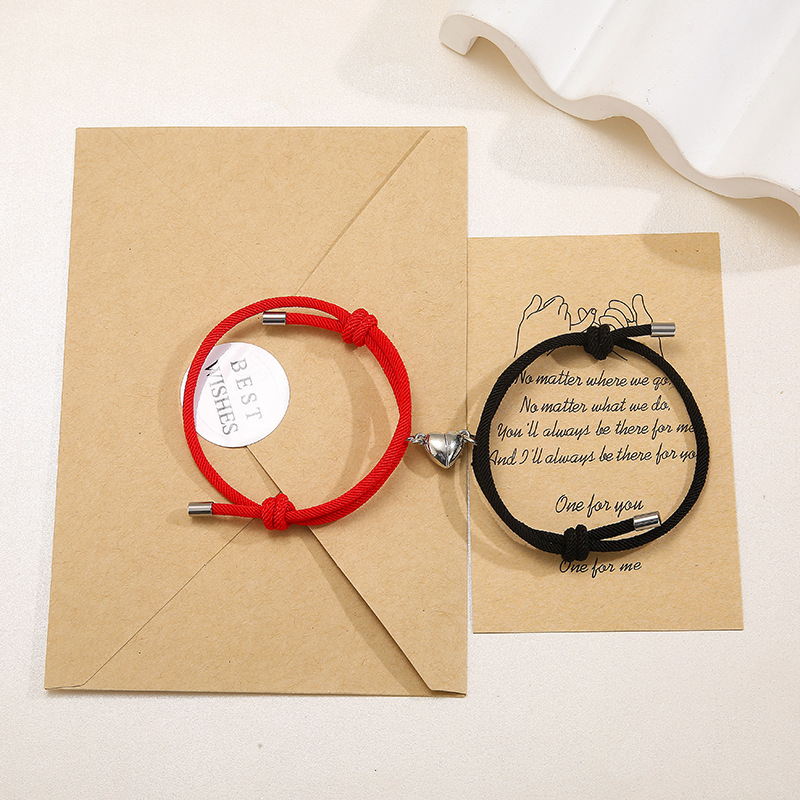 Bracelet magnétique amour nylon simple