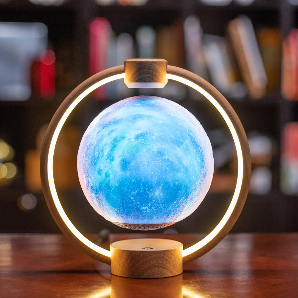 Lampe lune Maglev Bluetooth 3D DIY colorée