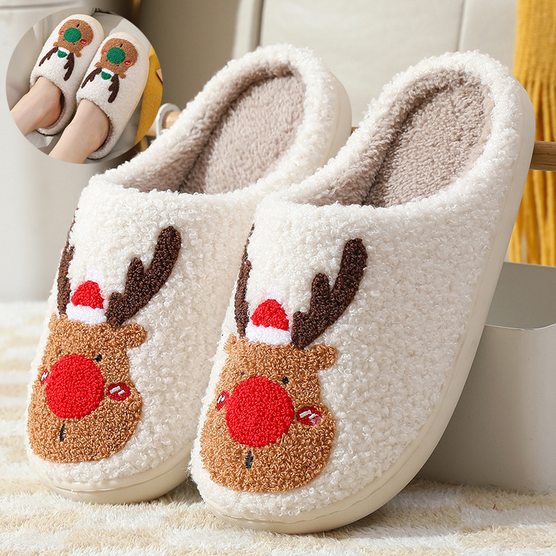 Pantoufles noël maison orignal douces