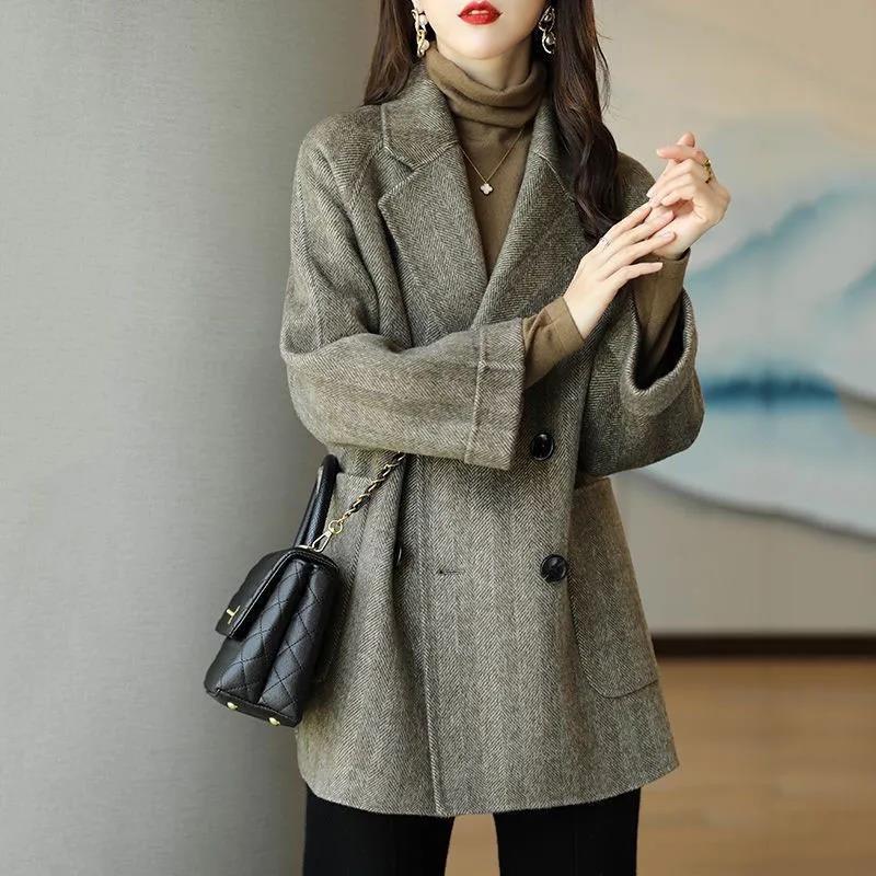 Manteau laine femme mode mi-longueur