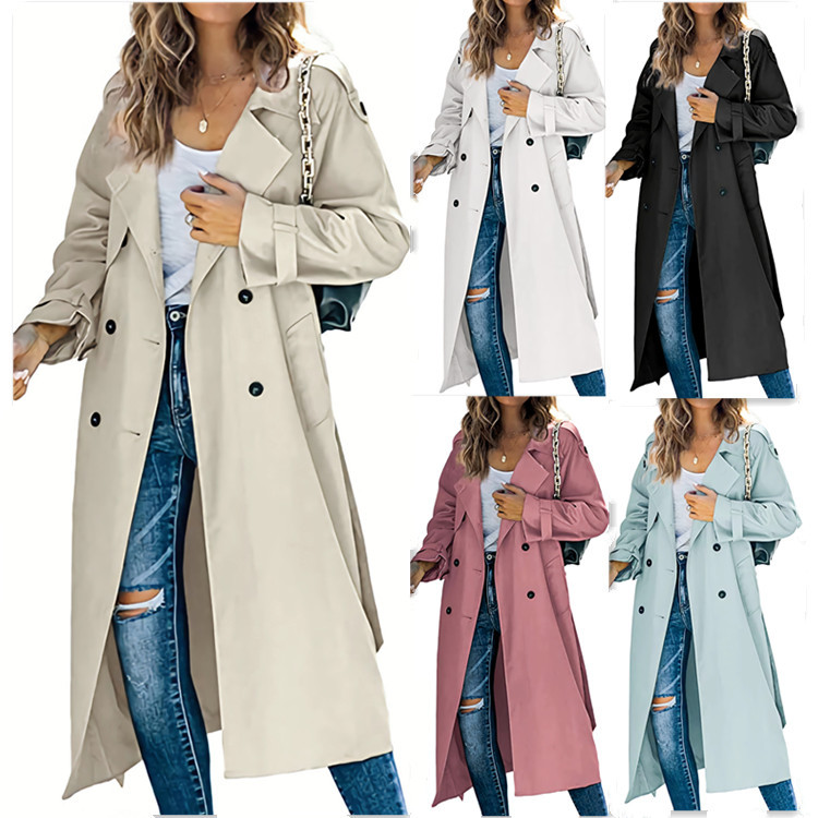 Blouson Coupe-Vent Casual Couleur Unie Femme