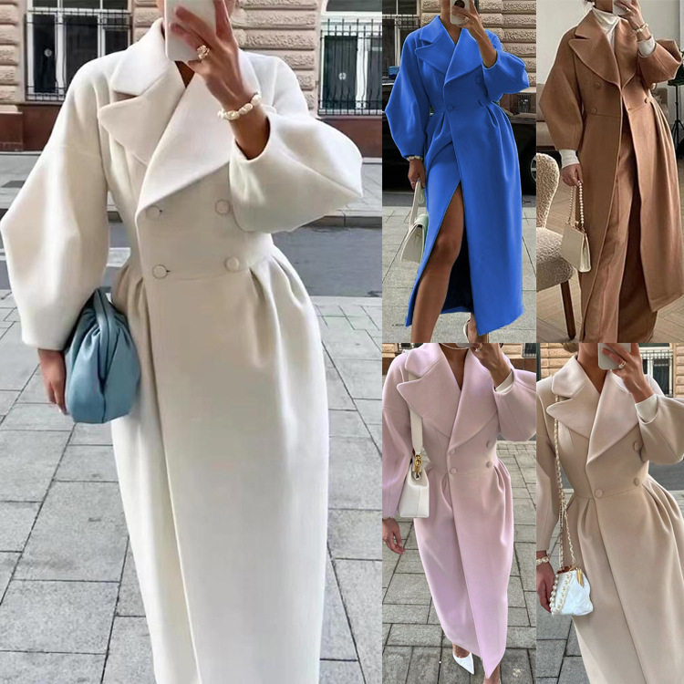 Veste vintage à manches lanterne et grand revers