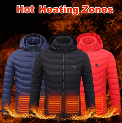 Veste chauffante USB électrique coton homme