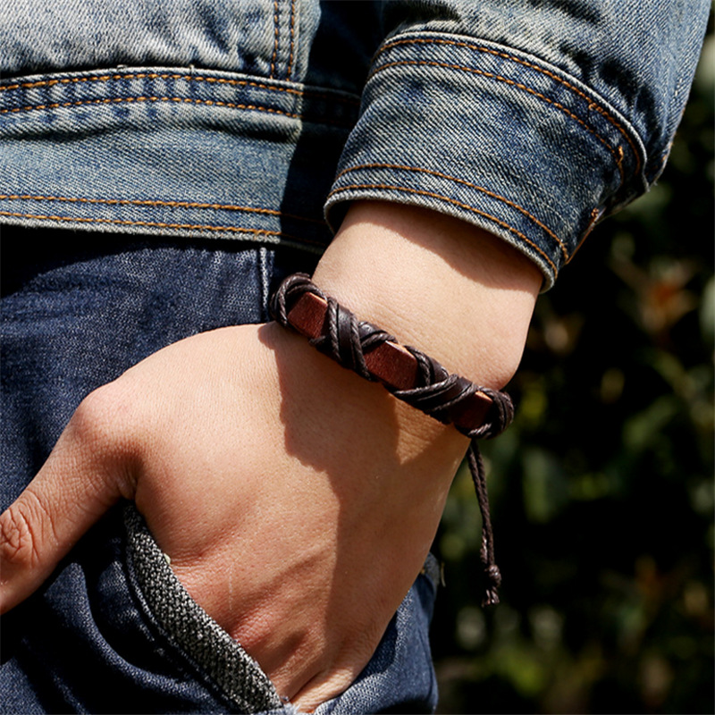 Bracelet cuir nordique Asgard