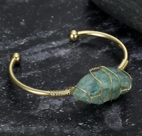 Bracelet Asgard pierre naturelle géode