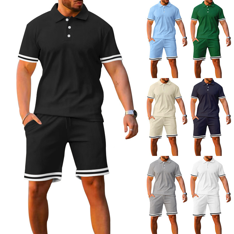 Ensemble short revers 2 pièces sport loisir homme
