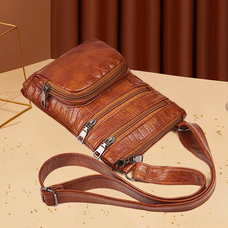Sac cuir rétro mode femme bandoulière