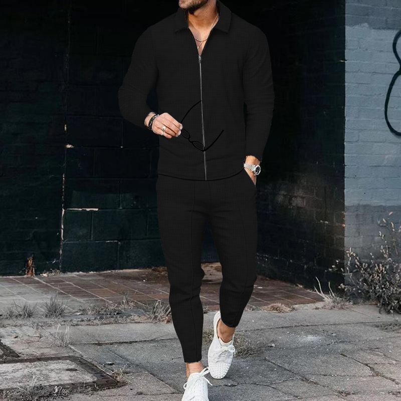 Ensemble cardigan zip casual sportif mode