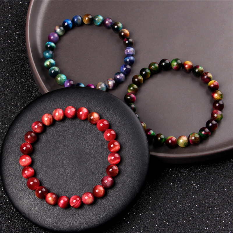 Bracelet perles naturelles 8mm dispersées
