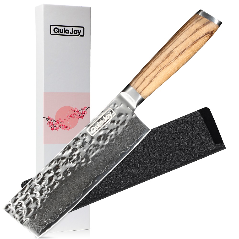 Couteau Nakiri Qulajoy 6,5" Damascus VG-10 67 couches