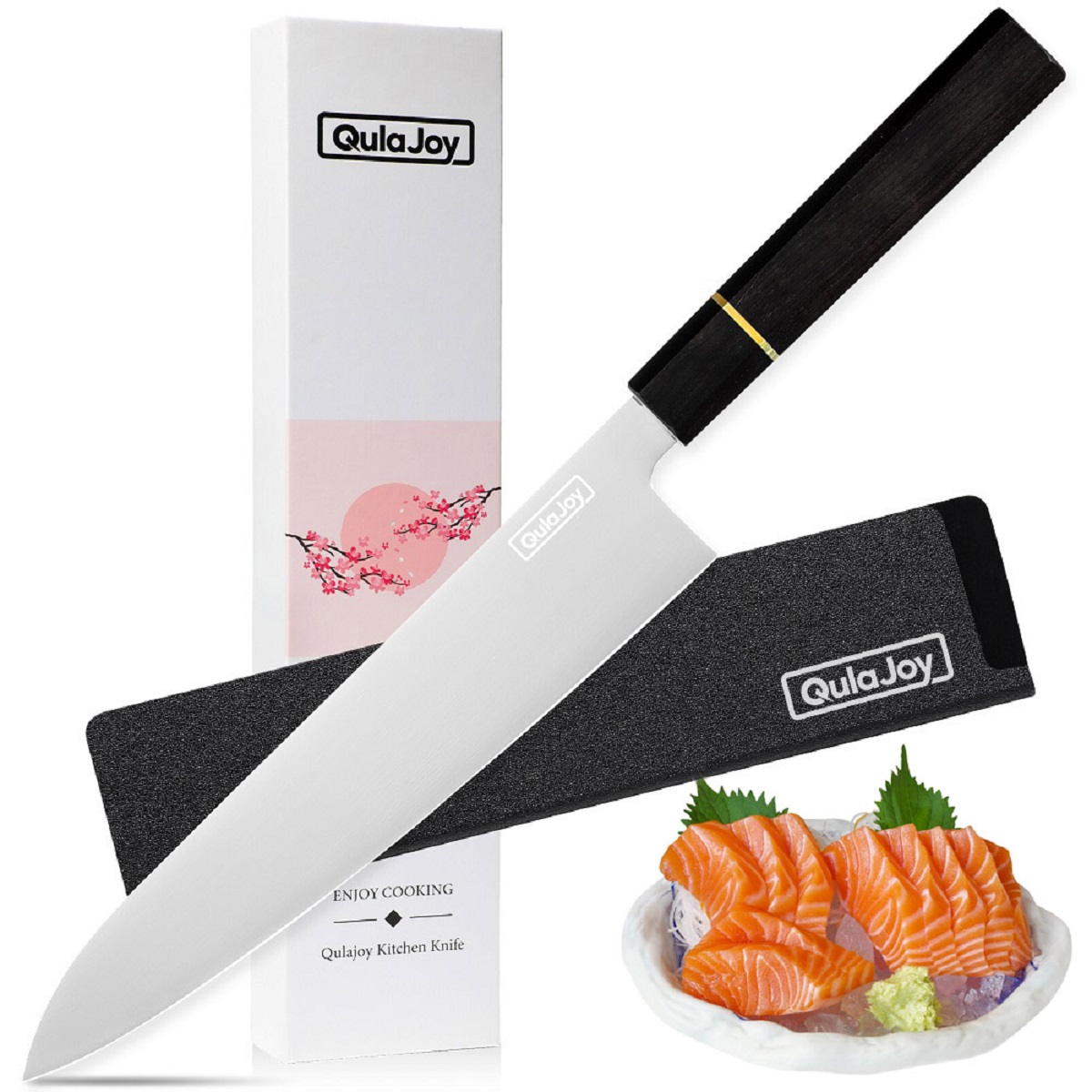 Couteau gyuto Qulajoy 9po acier VG-10 japonais