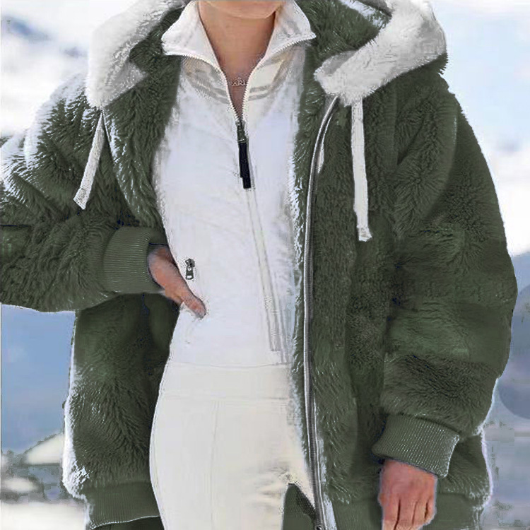 Veste capuchon molleton automne hiver