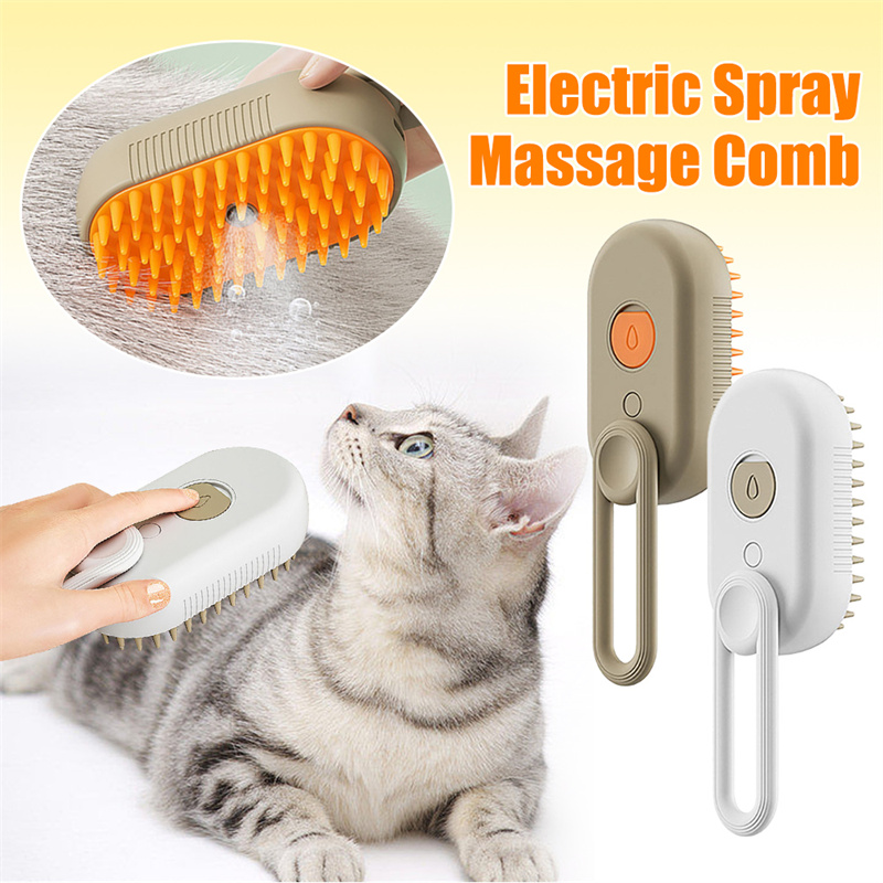 Brosse chauffante 3-en-1 électrique avec vaporisateur