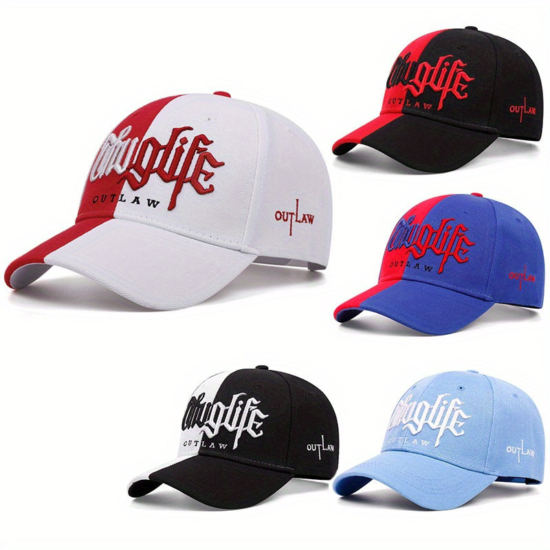 Casquette soleil brodée lettre double couture tout-aller
