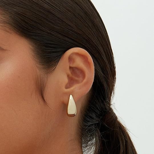 Boucles Oreilles Géométriques Métal Mode
