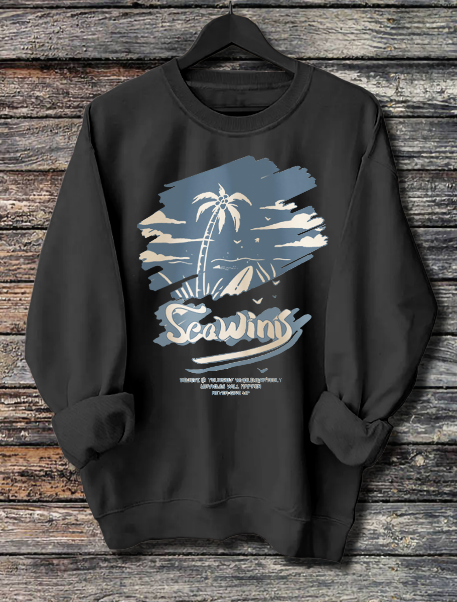 Hoodie imprimé manches longues femme
