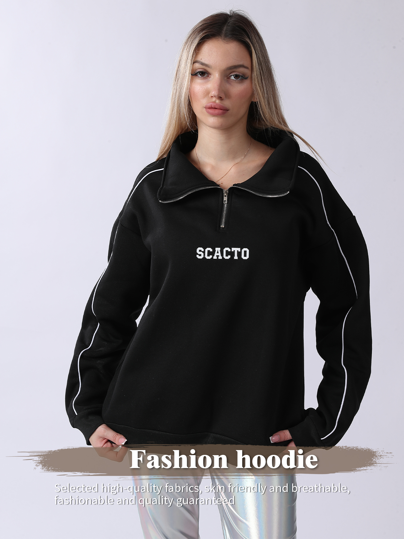 Sweat-shirt à manches longues pour femmes