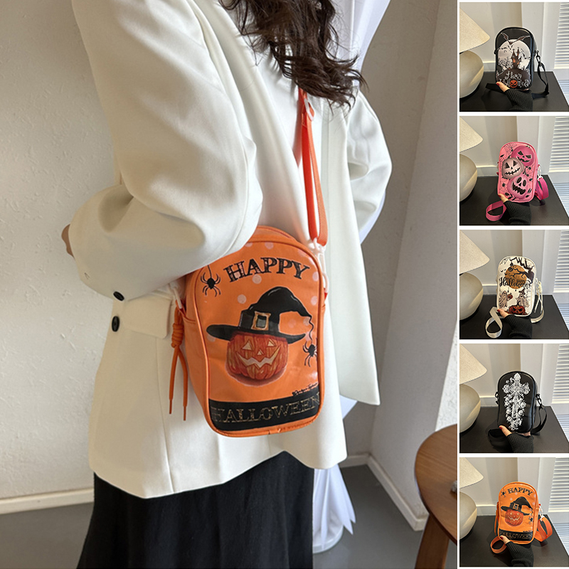 Sac Bandoulière Halloween Citrouille Fantôme Femme