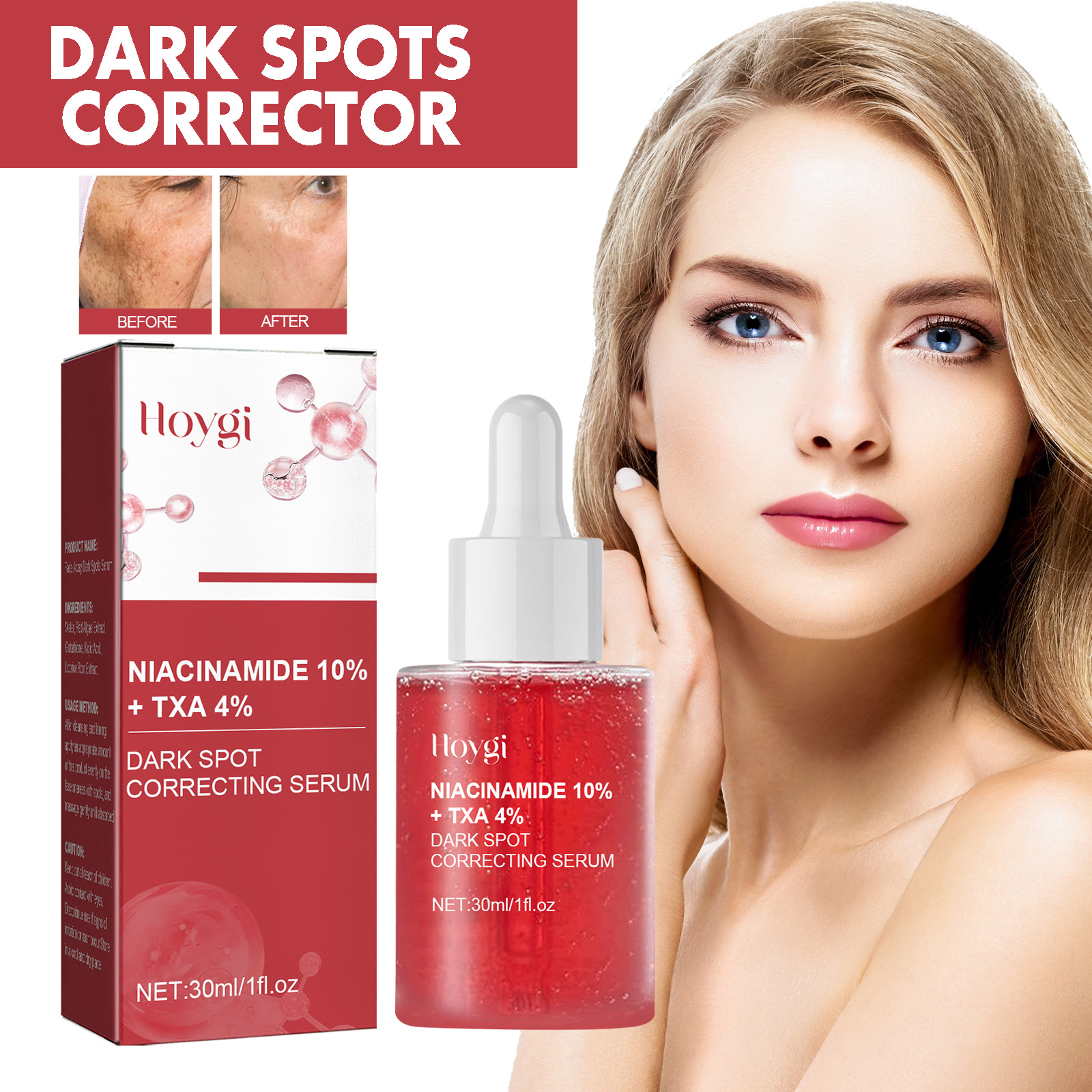 Hoygi essence réparation taches brunes éclat hydratation