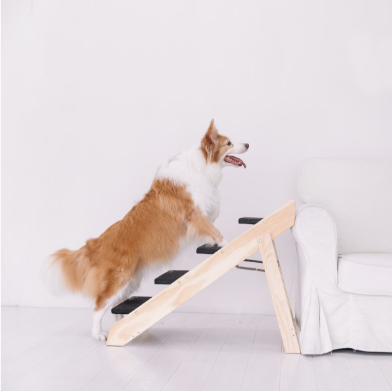 Escalier pet pliable 4 étages bois