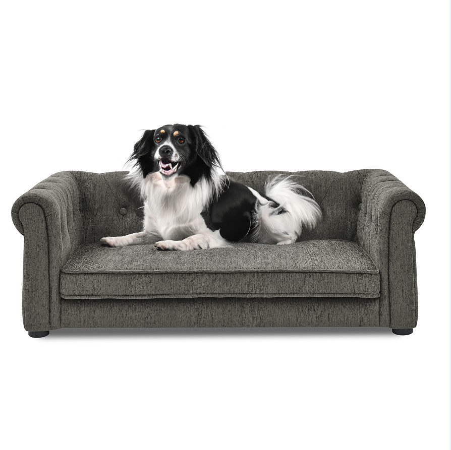 Lit animal rectangulaire chiens moyen-grand