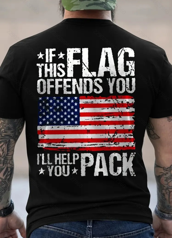 T-shirt Drapeau US