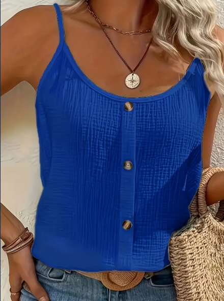 Camisole couleur unie design épuré respirant femme