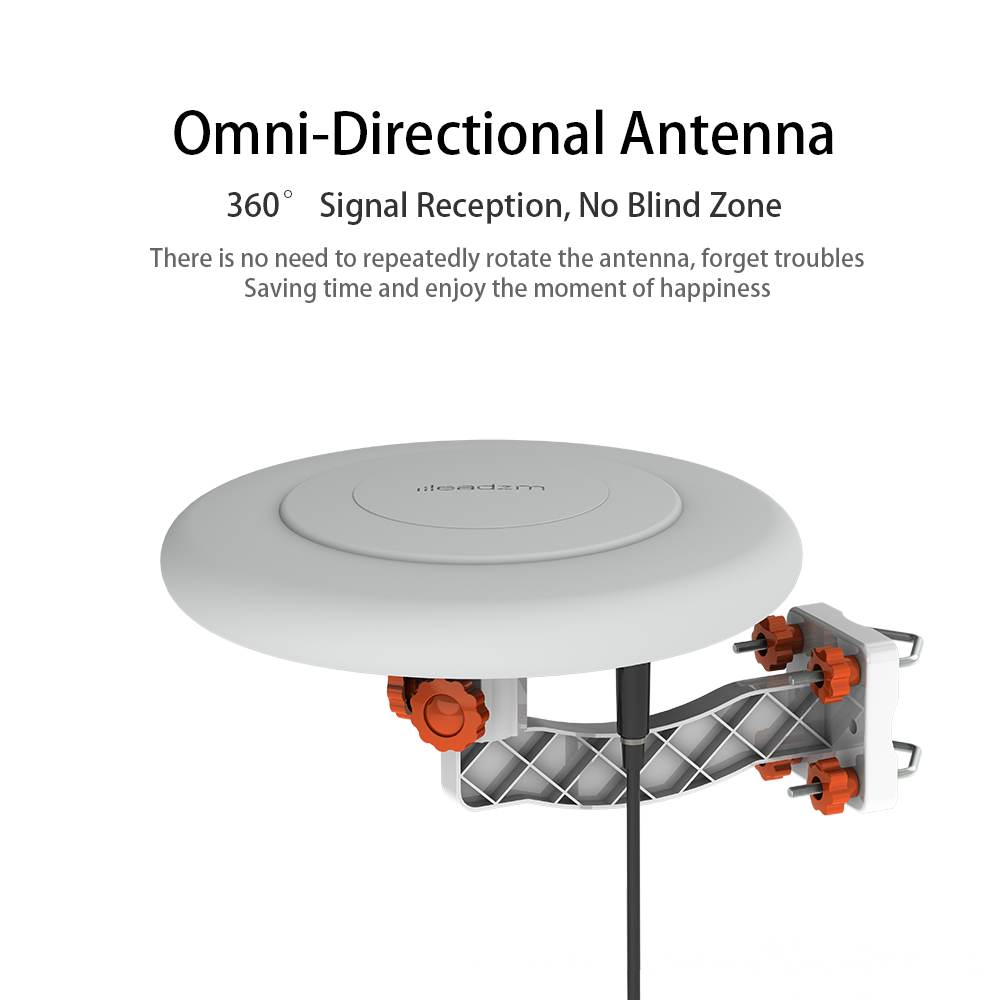 Antenne TV TA-A1 360° double bande 47-860 MHz 15-18dB
