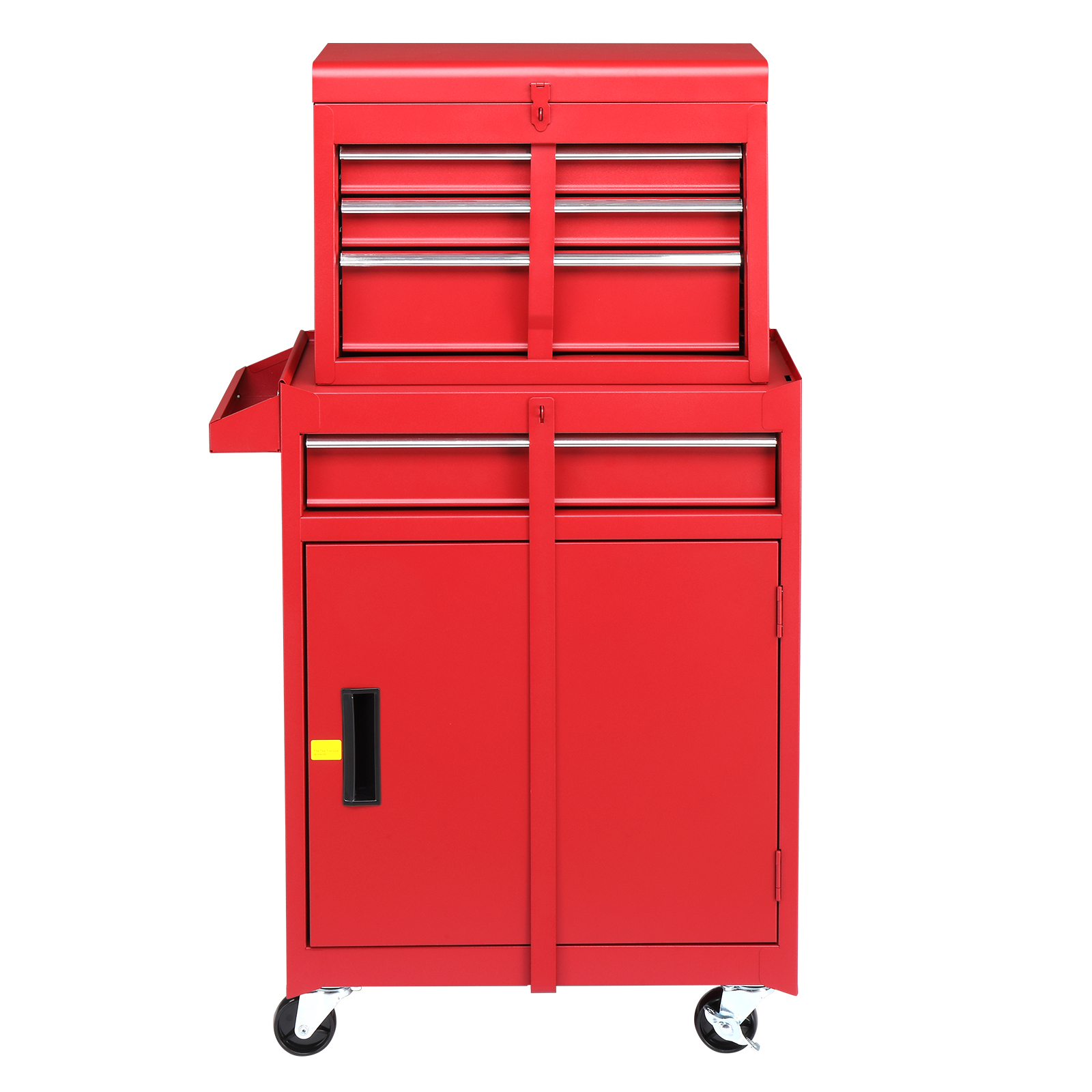 Chariot service 4 tiroirs avec verrou, acier 330 lbs