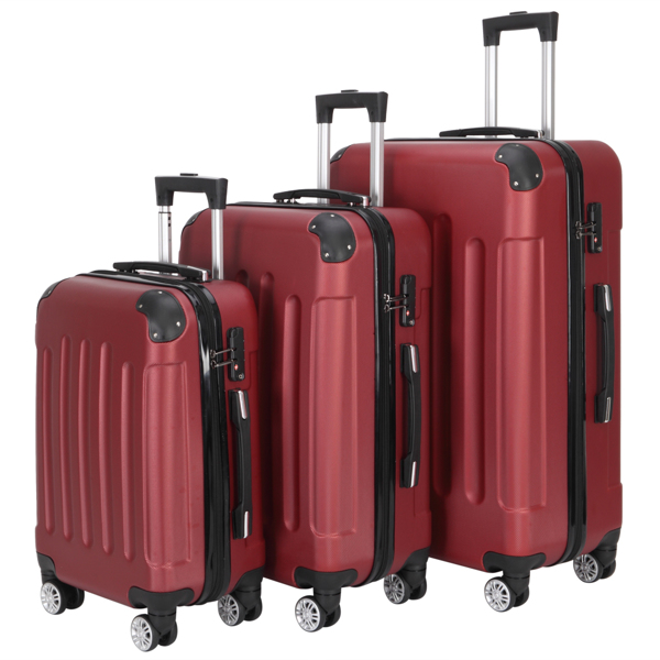 Valise à Roulettes Pivotantes 20-28 po ABS Bourgogne