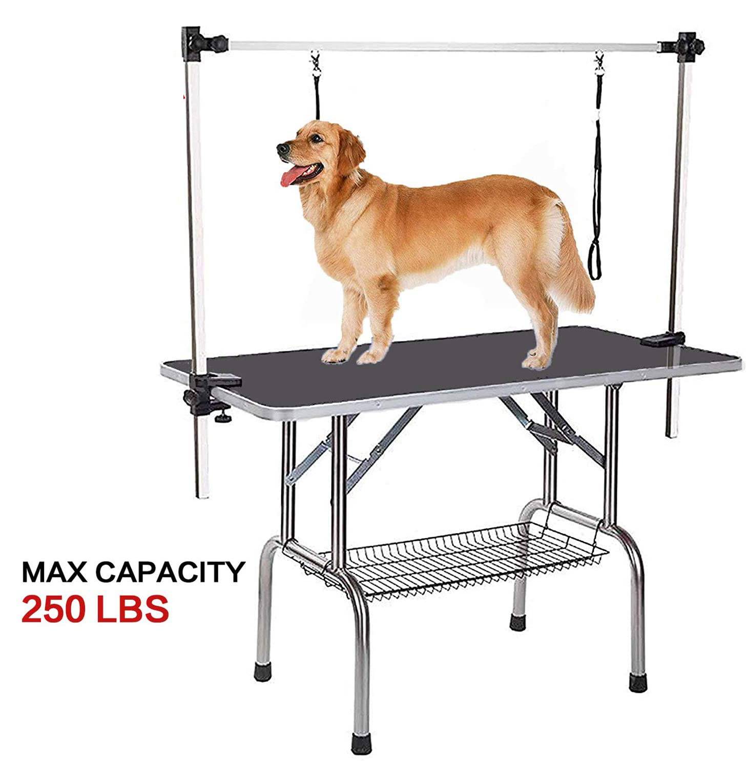 Table toilettage chien professionnel pliable réglable