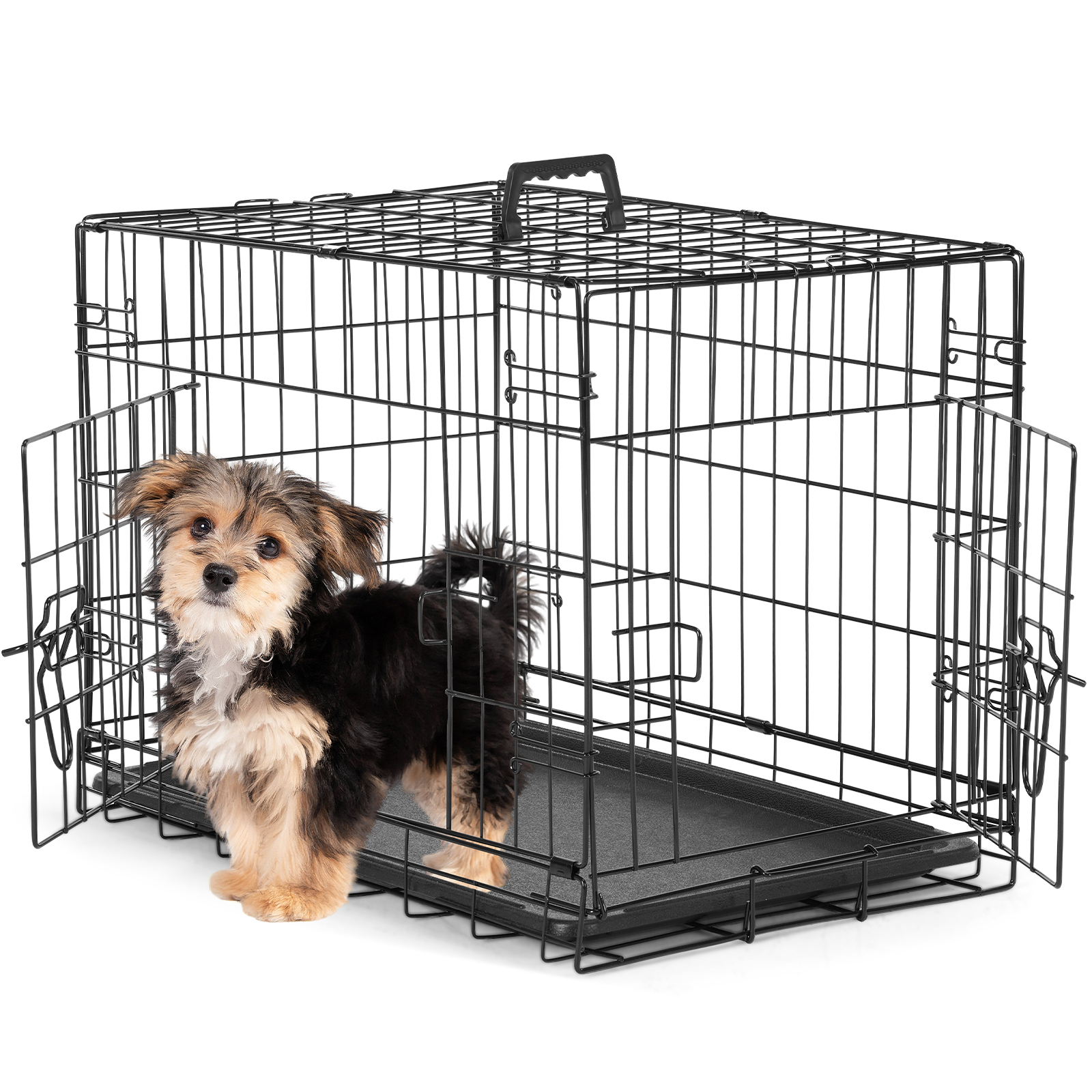 Cage chien deux portes