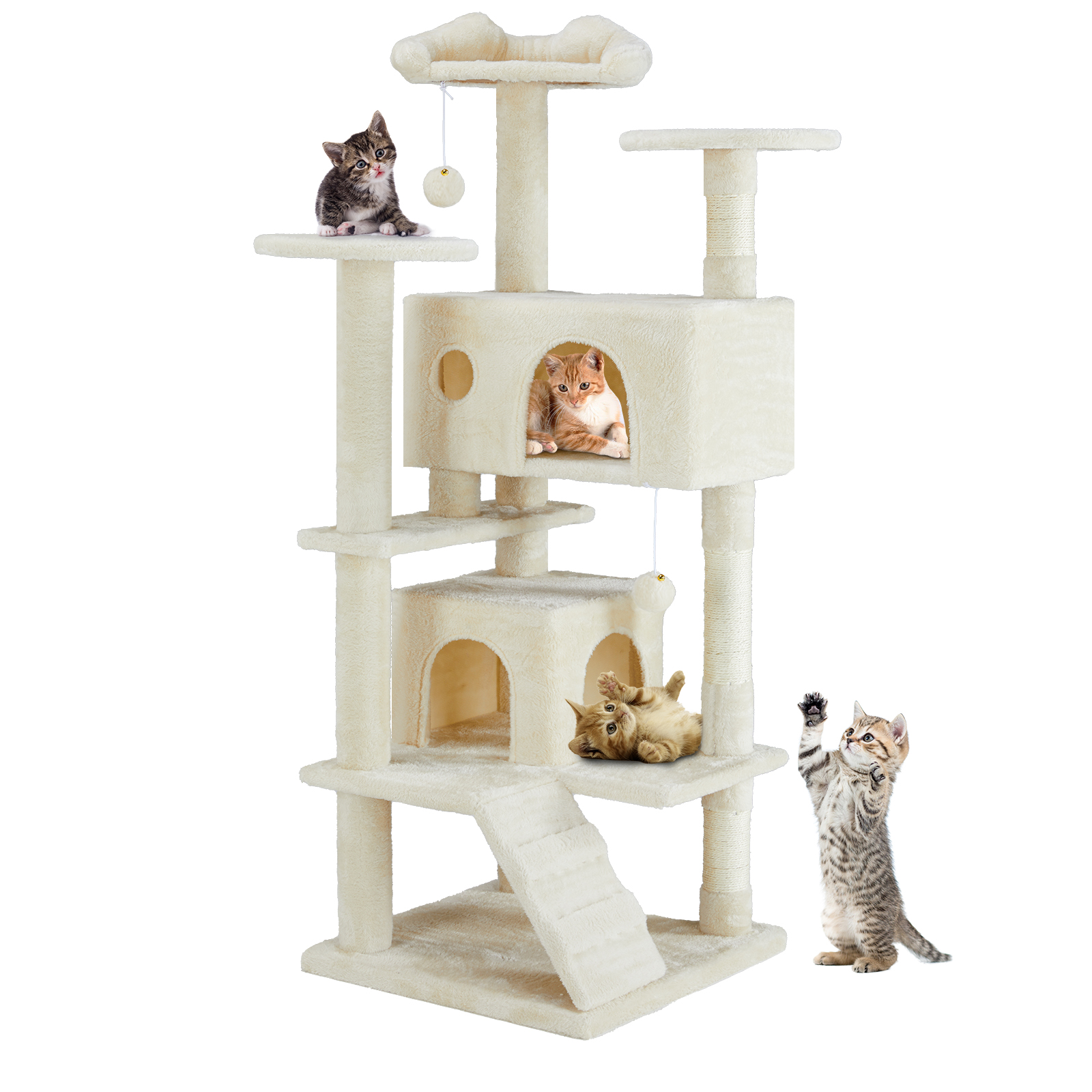 Arbre Chat Multifonctionnel Parcours Escalade