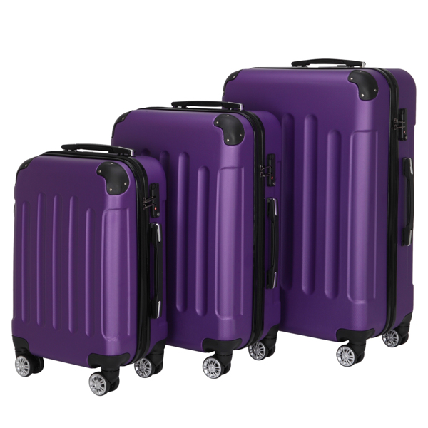 Valise à Roulettes Universelles 20-28 po ABS Violet