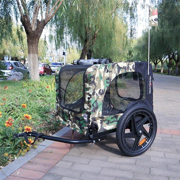 Remorque vélo camouflage pliable