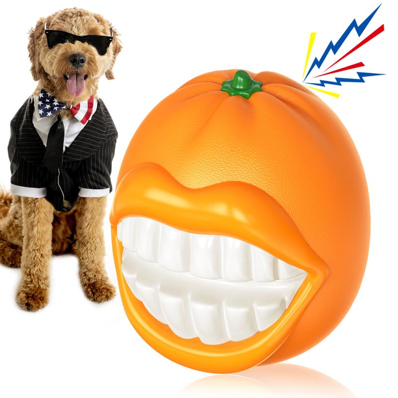 PROKEl balle couineuse chien agressif mâcheur, orange, entraînement