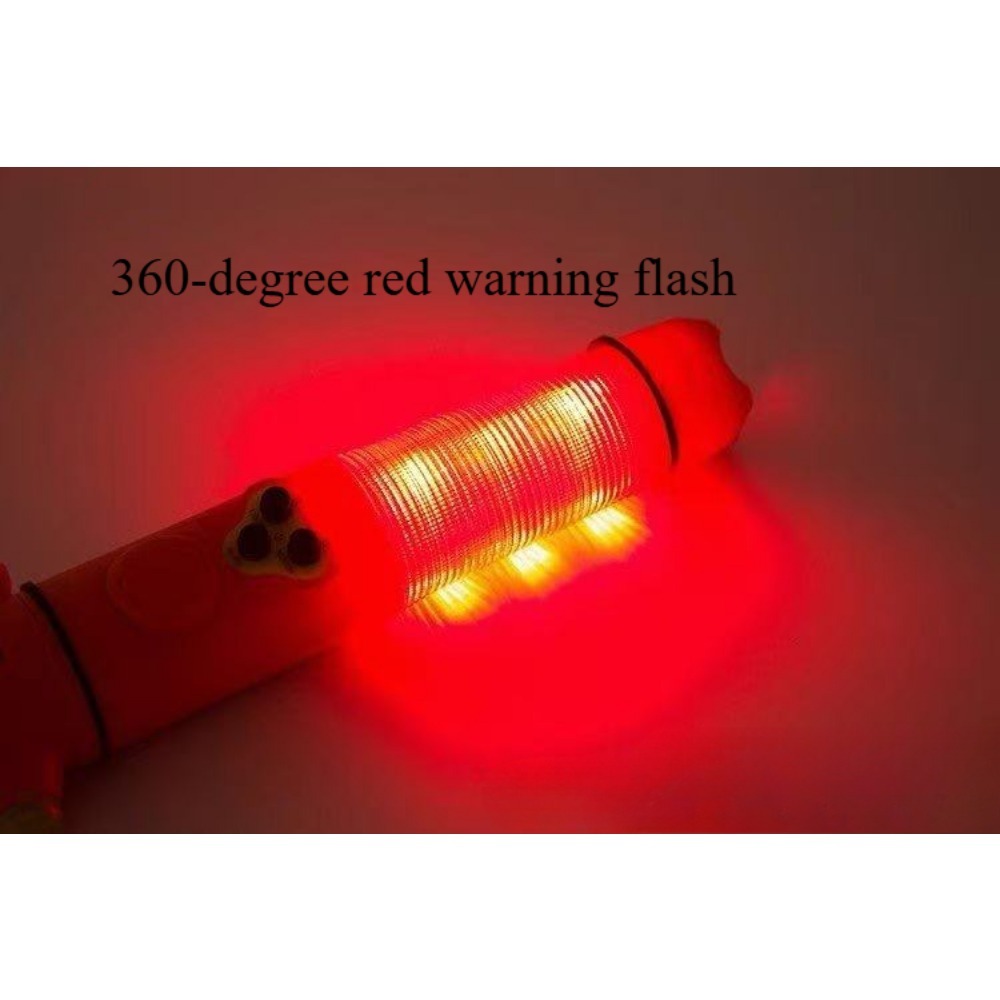 Marteau sécurité auto rouge/jaune lampe