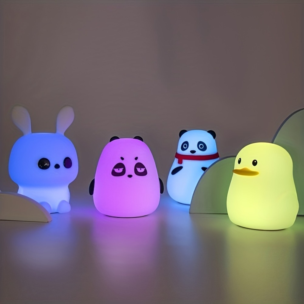 Veilleuse arc-en-ciel silicone USB - Cadeau enfants